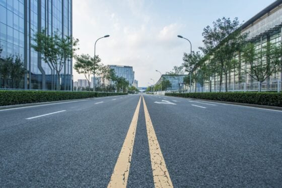 Symetrie Strasse Stadt